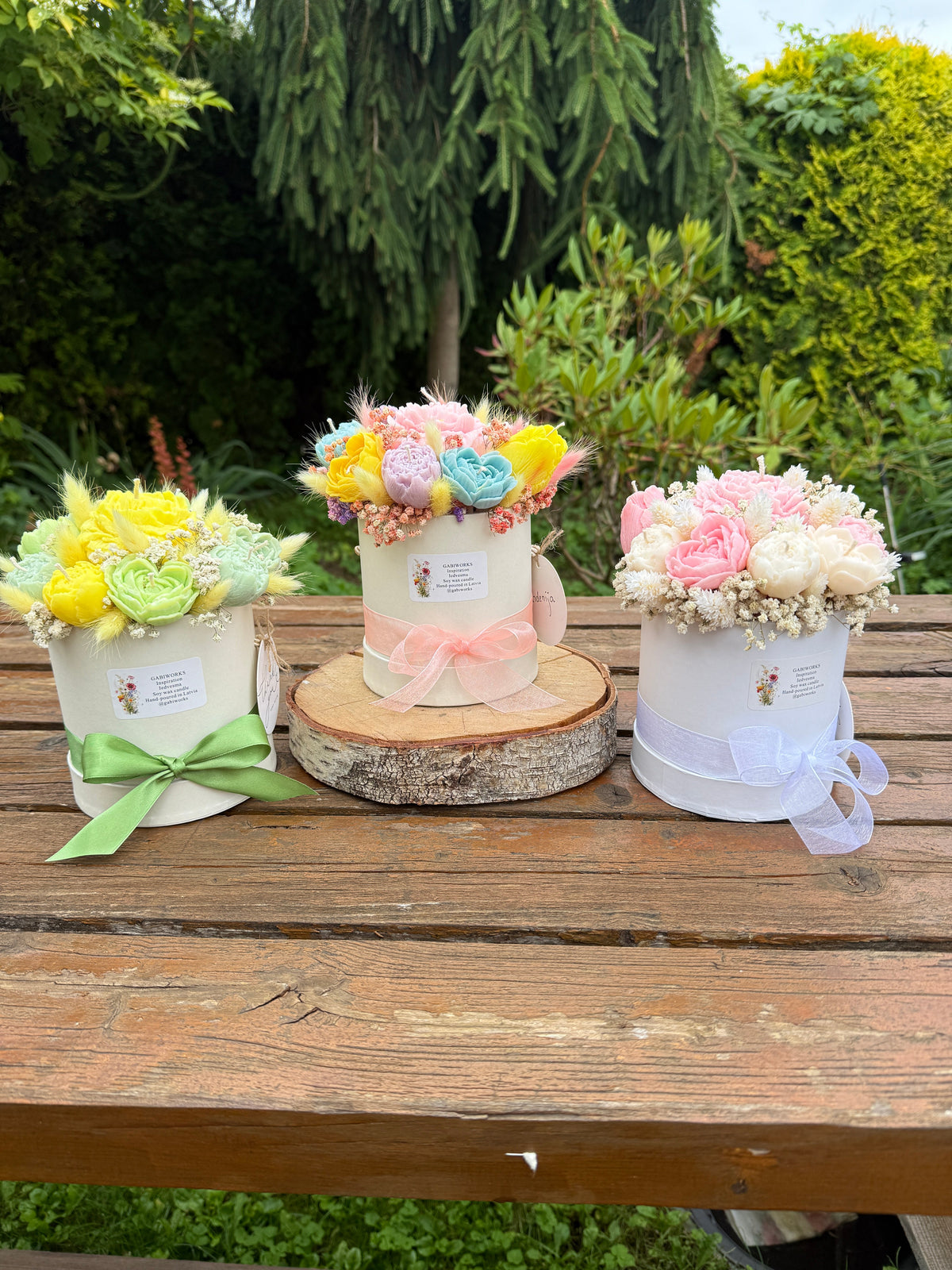 Soy candle Flower Bouquets