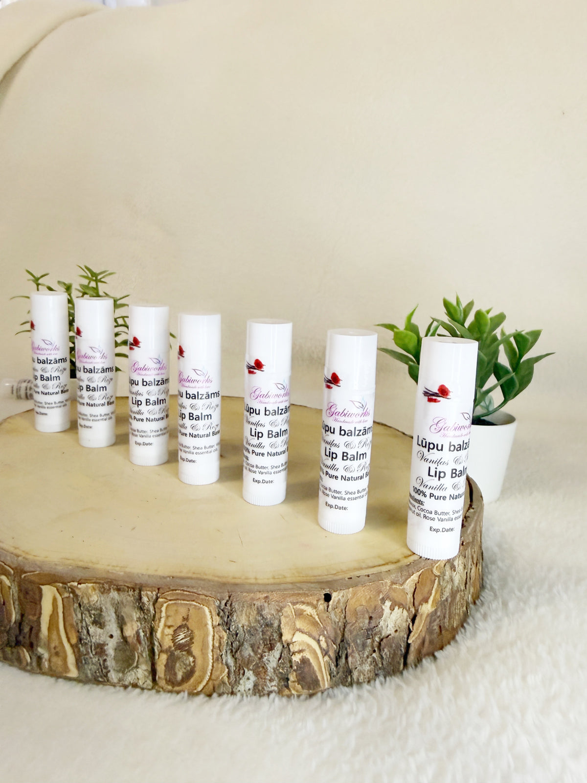 Vanilla & Rose Lip balm