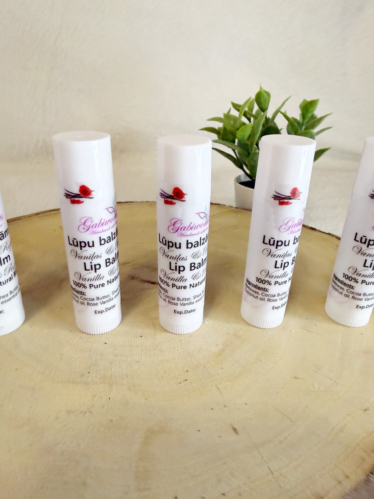 Vanilla & Rose Lip balm