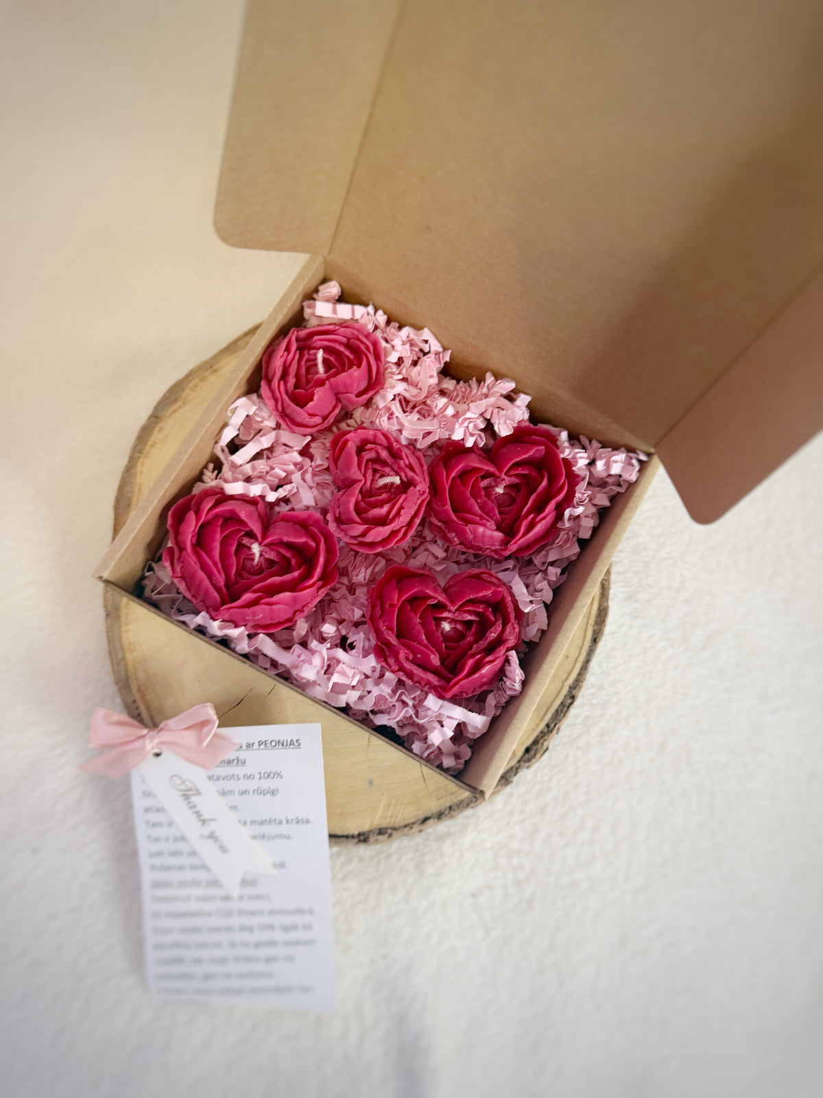 Soy Flower candle gift