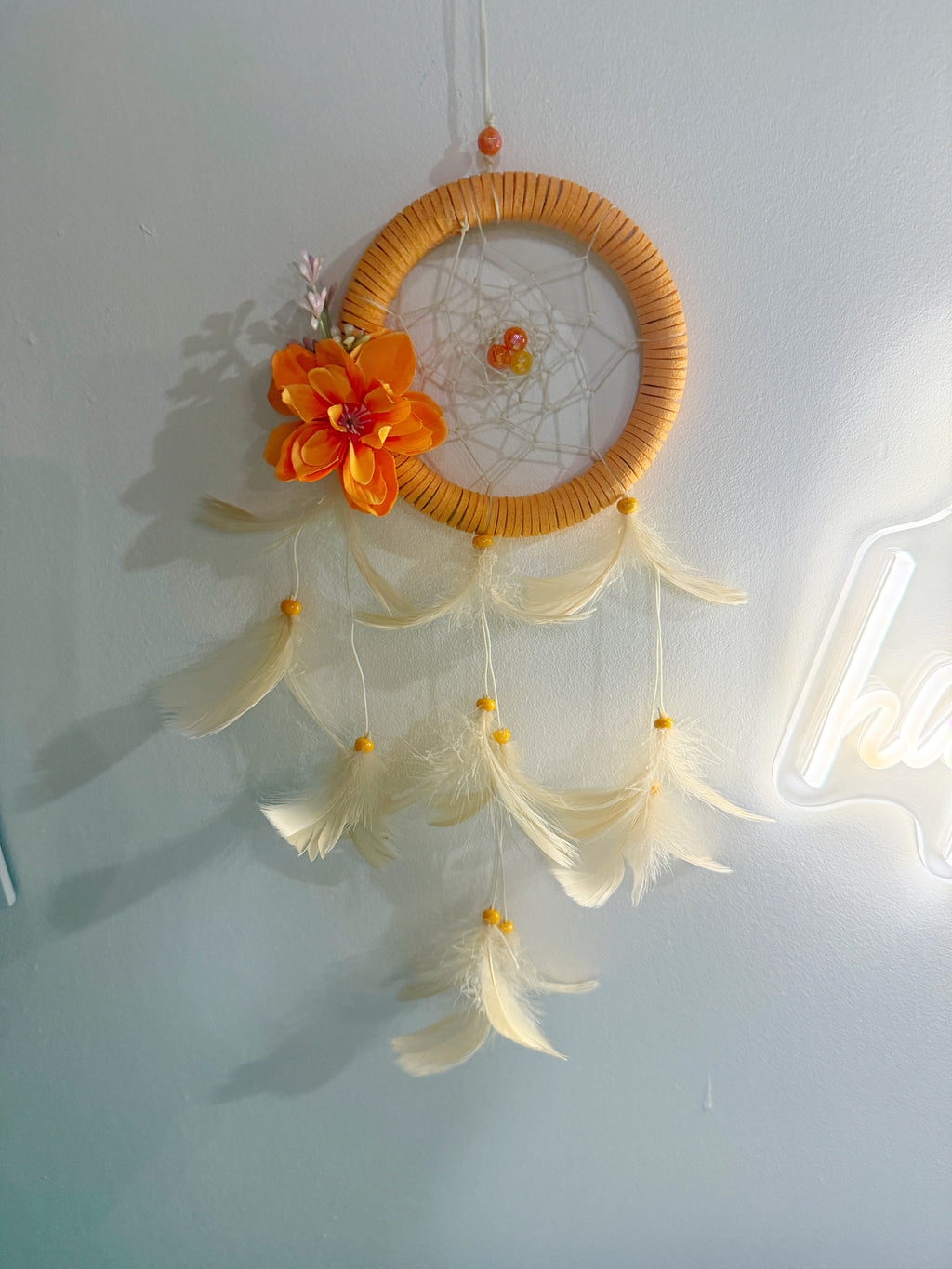 Orange Flower dreamcather