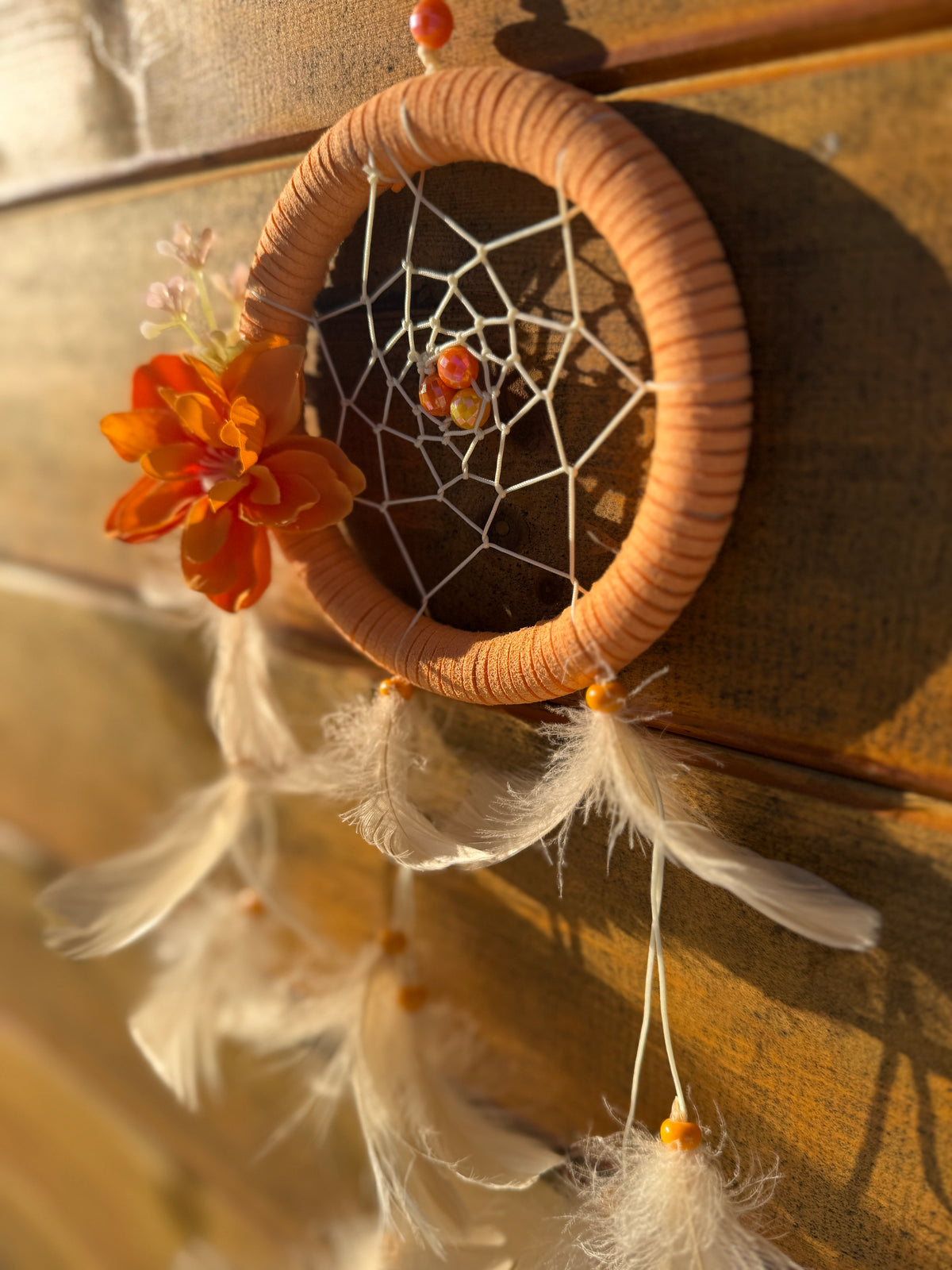 Orange Flower dreamcather