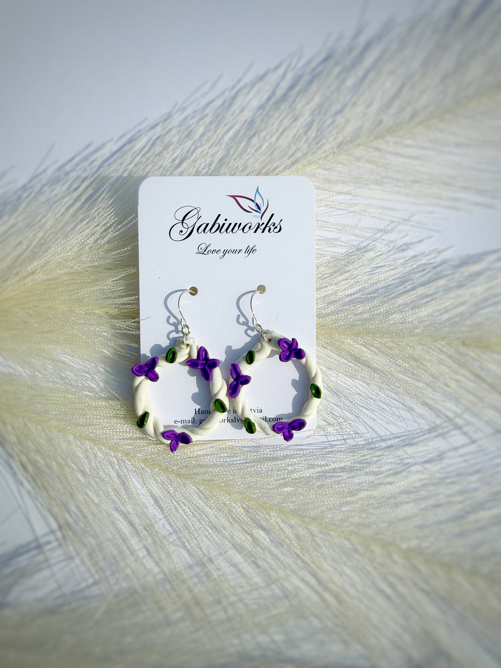 Polymerclay Flower earrings