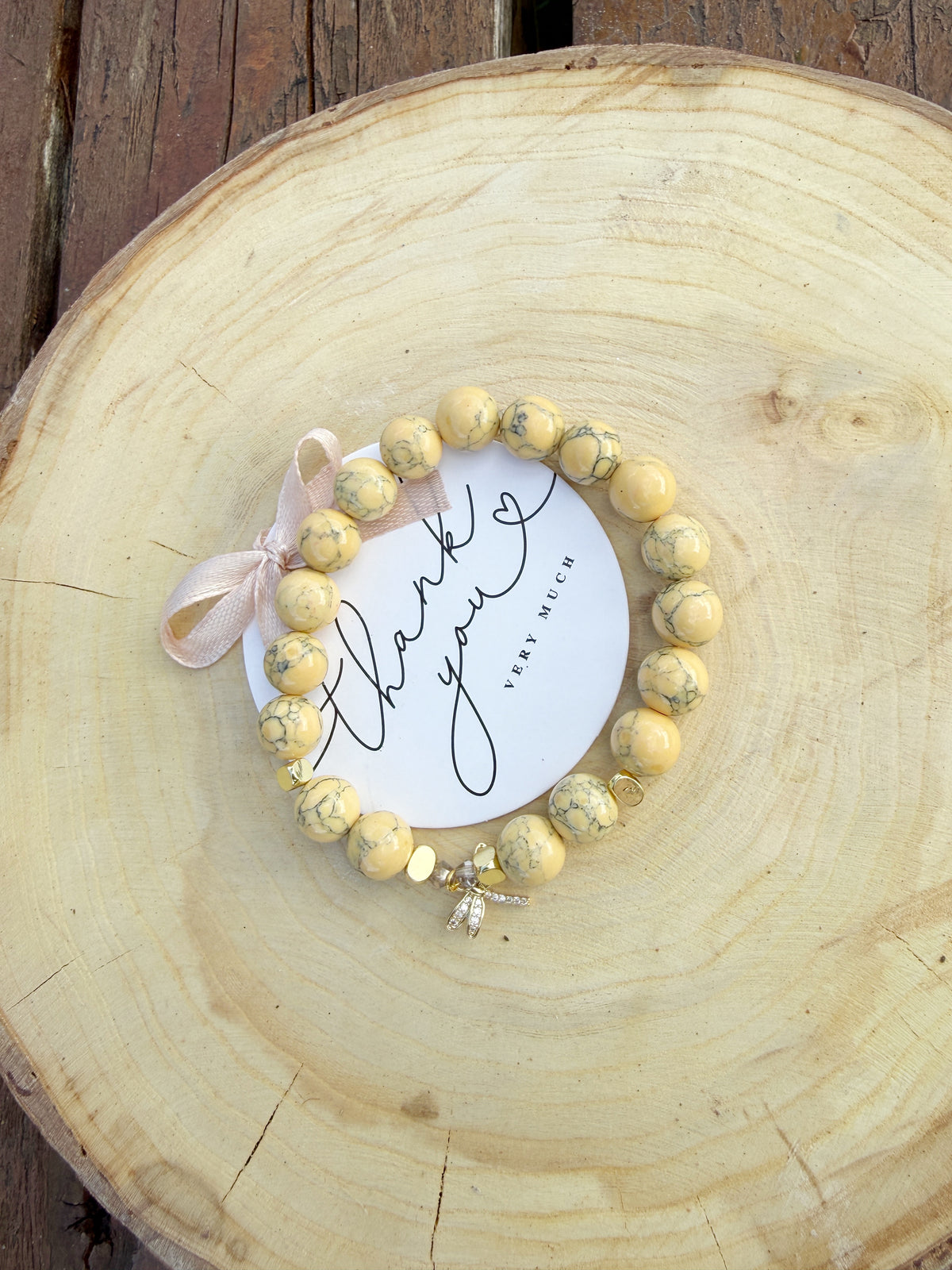 Howlite stone 2 in 1 Bracelets