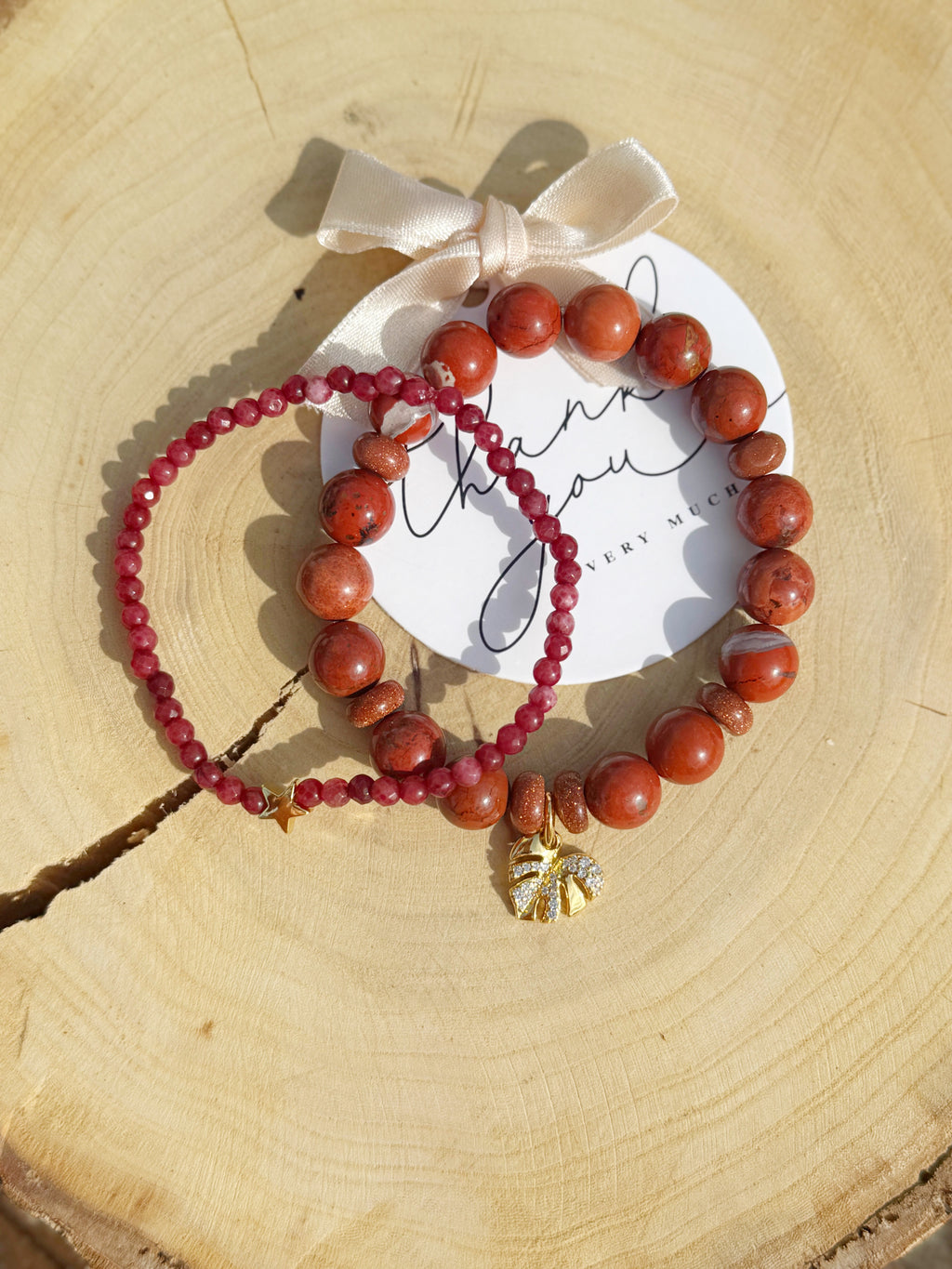 Jasper Stone Bracelet 2 in 1