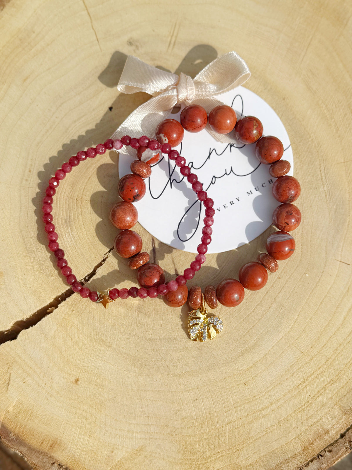 Jasper Stone Bracelet 2 in 1