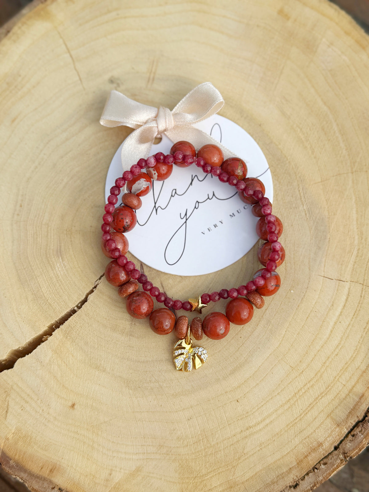 Jasper Stone Bracelet 2 in 1