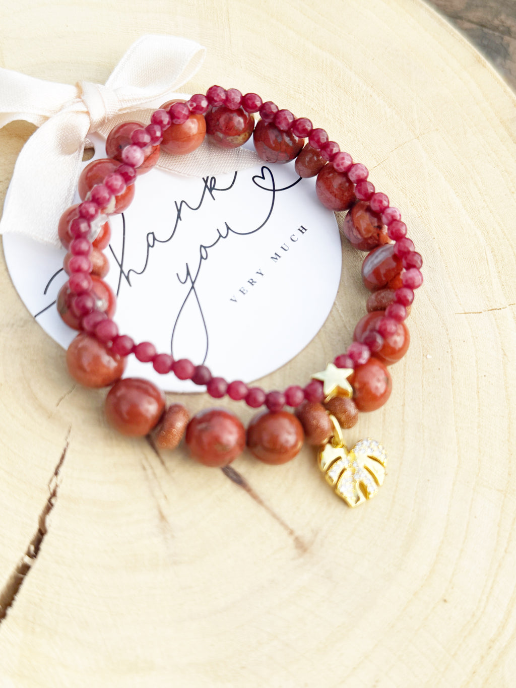 Jasper Stone Bracelet 2 in 1