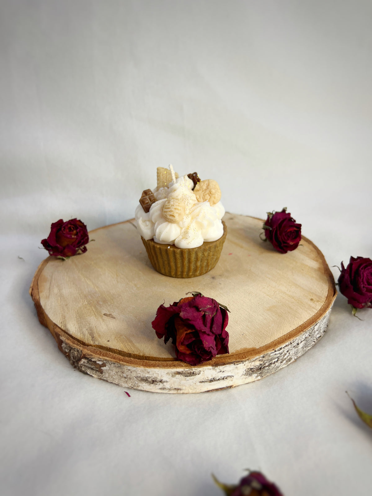 Brown Soy Dessert Cupcake Candle