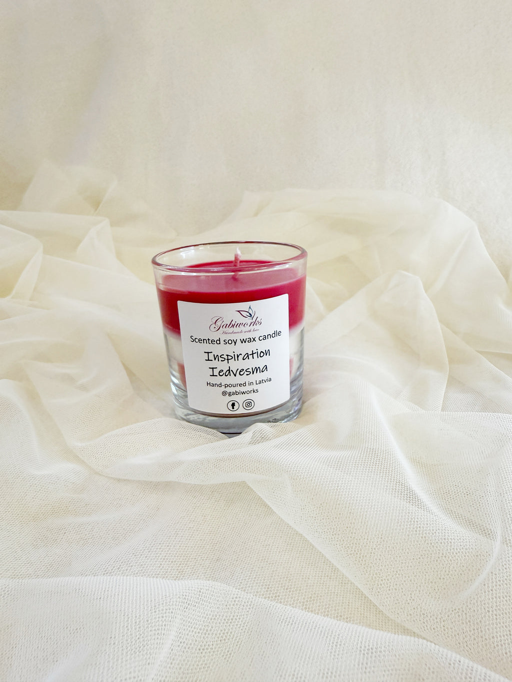 Latvian Flag Soy candles