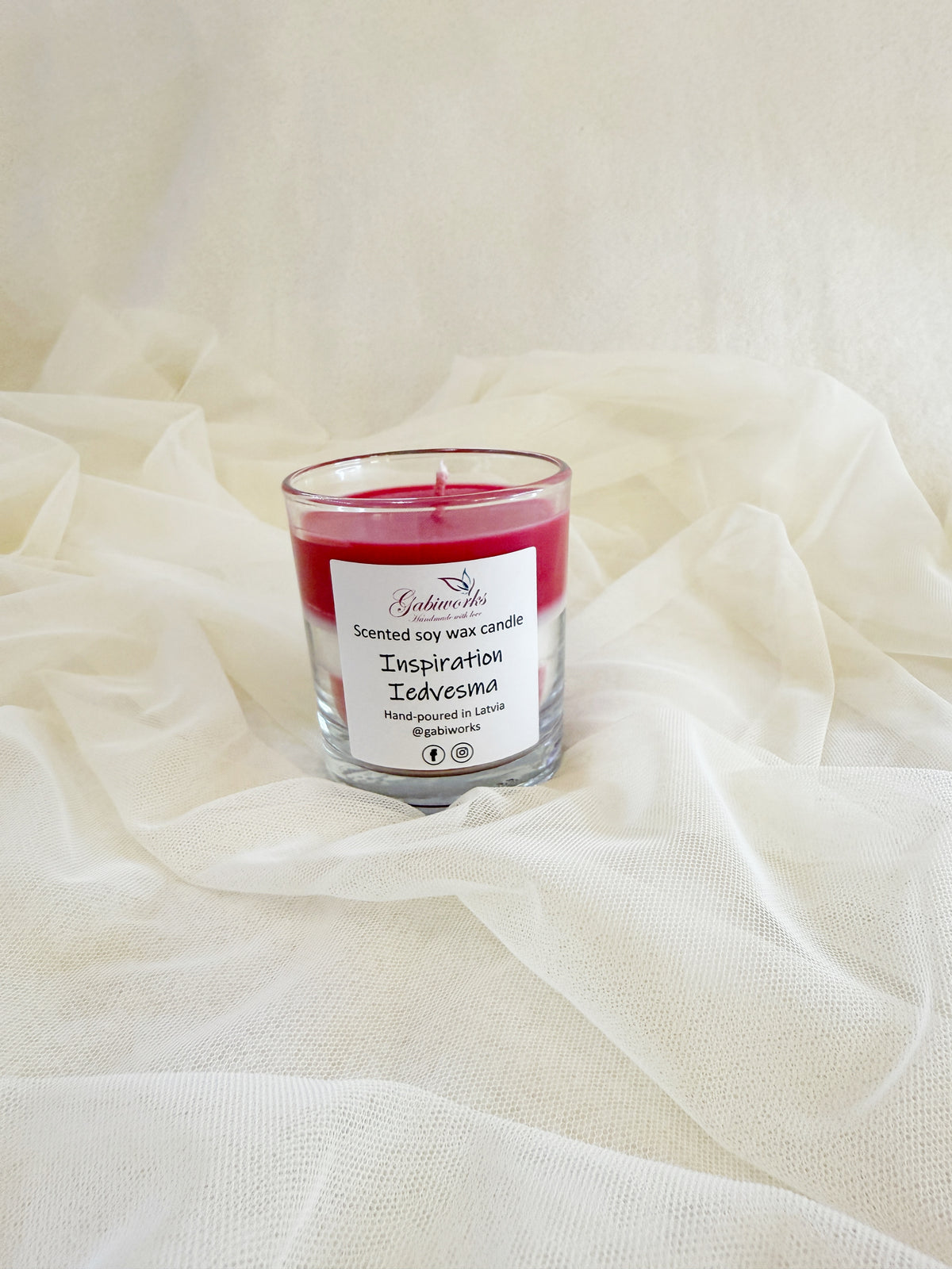 Latvian Flag Soy candles
