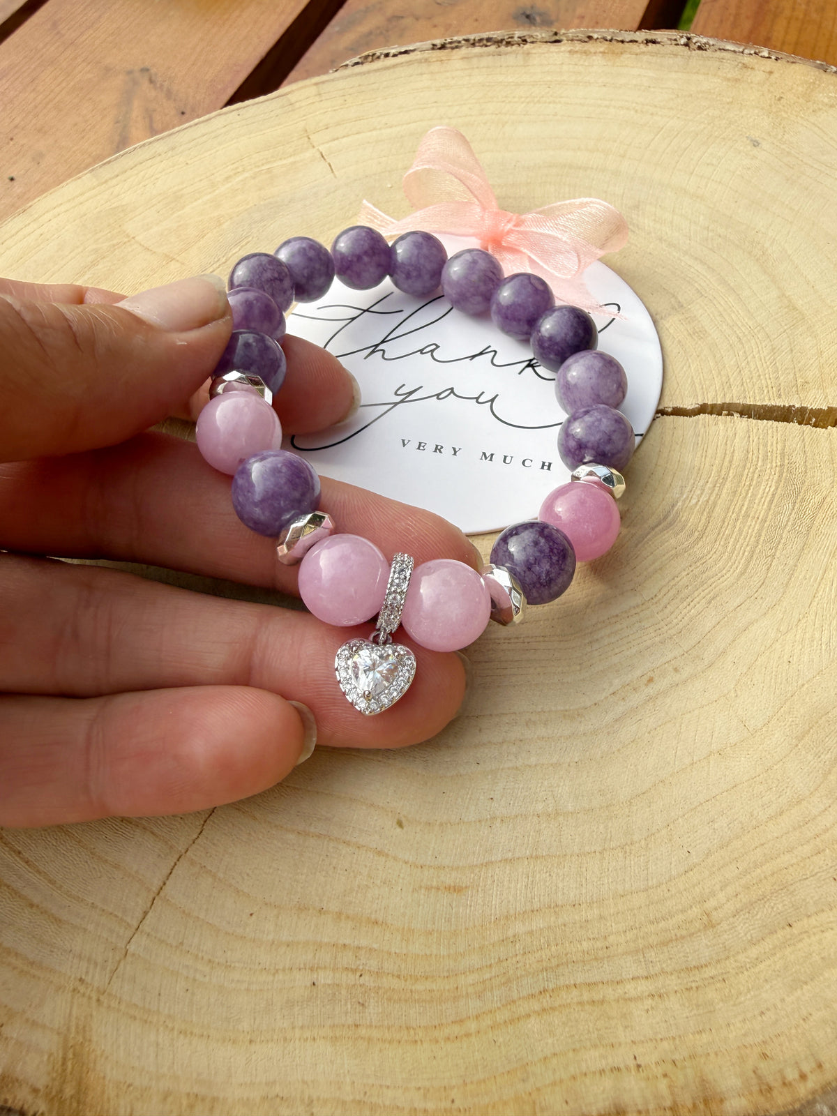Angelite Stone Bracelet