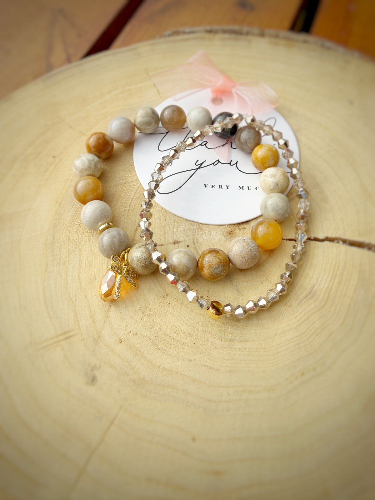 Agate Stone Bracelet 2 in 1