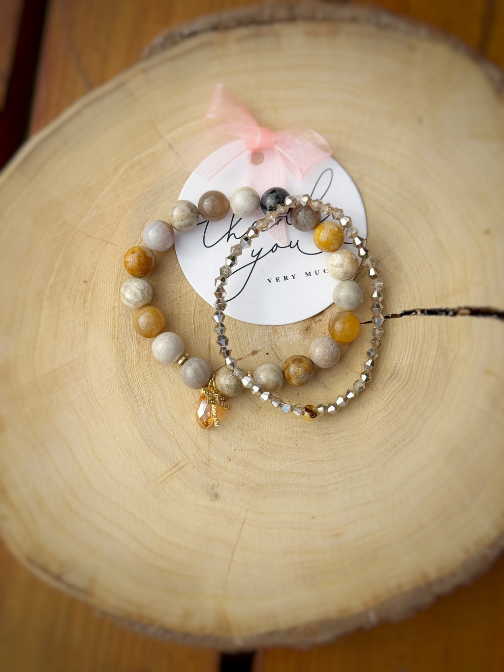 Agate Stone Bracelet 2 in 1