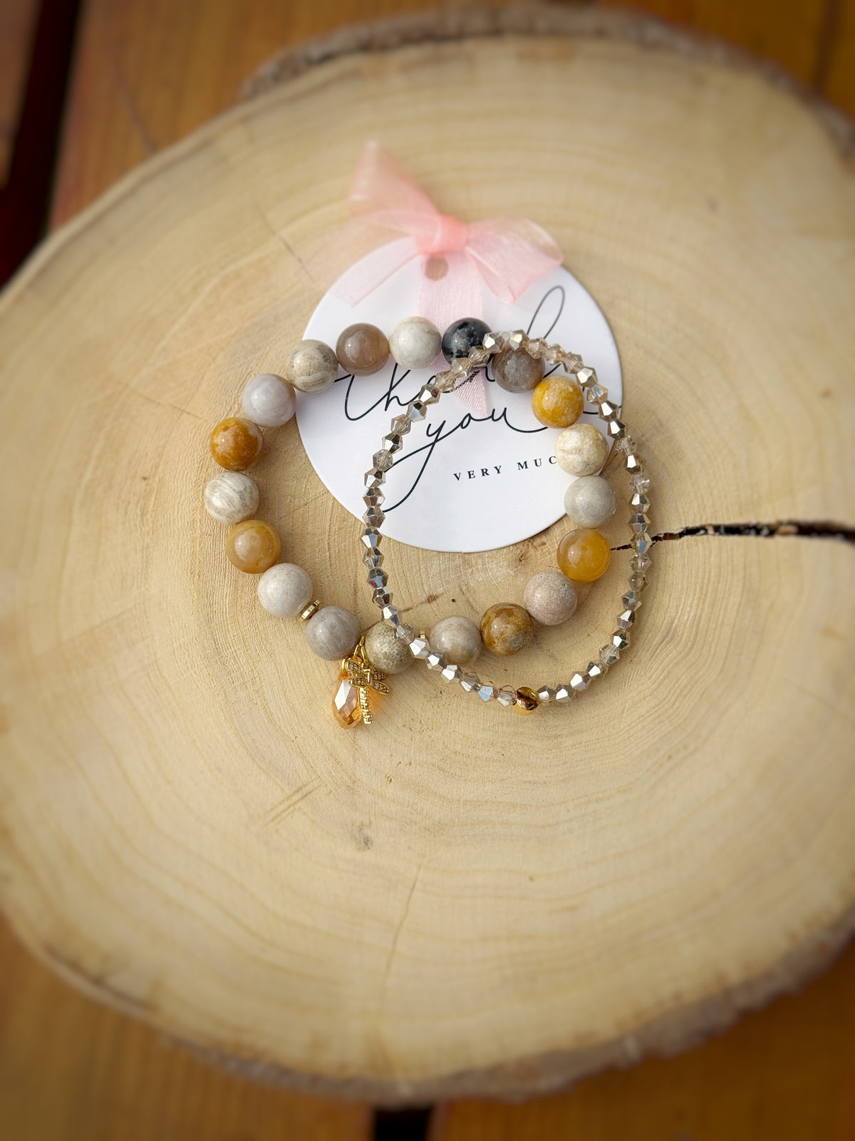 Agate Stone Bracelet 2 in 1