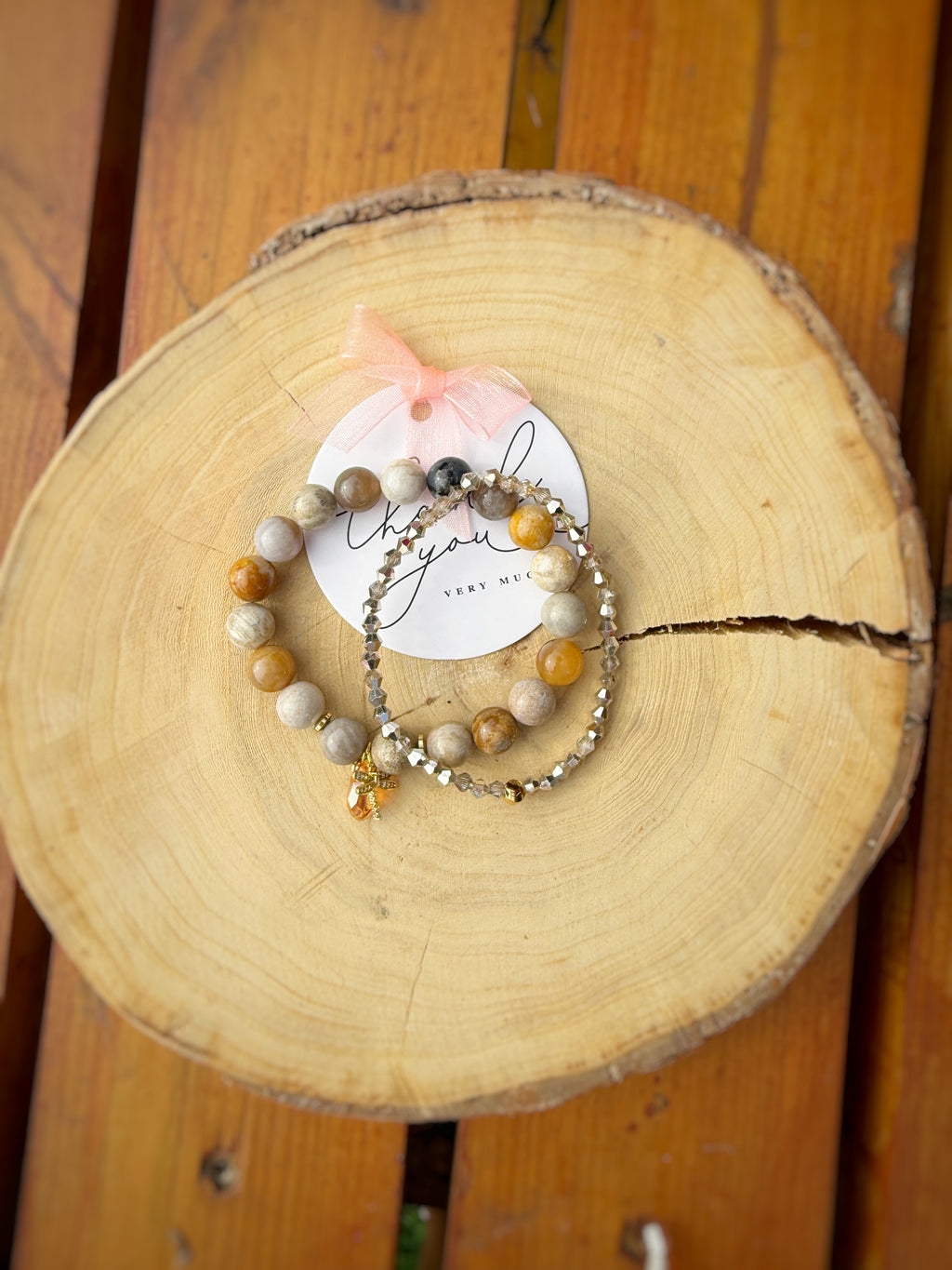 Agate Stone Bracelet 2 in 1