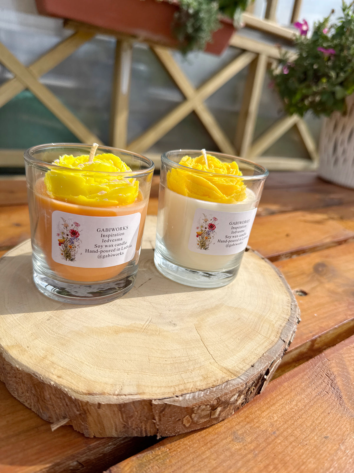 Soy Flower candle