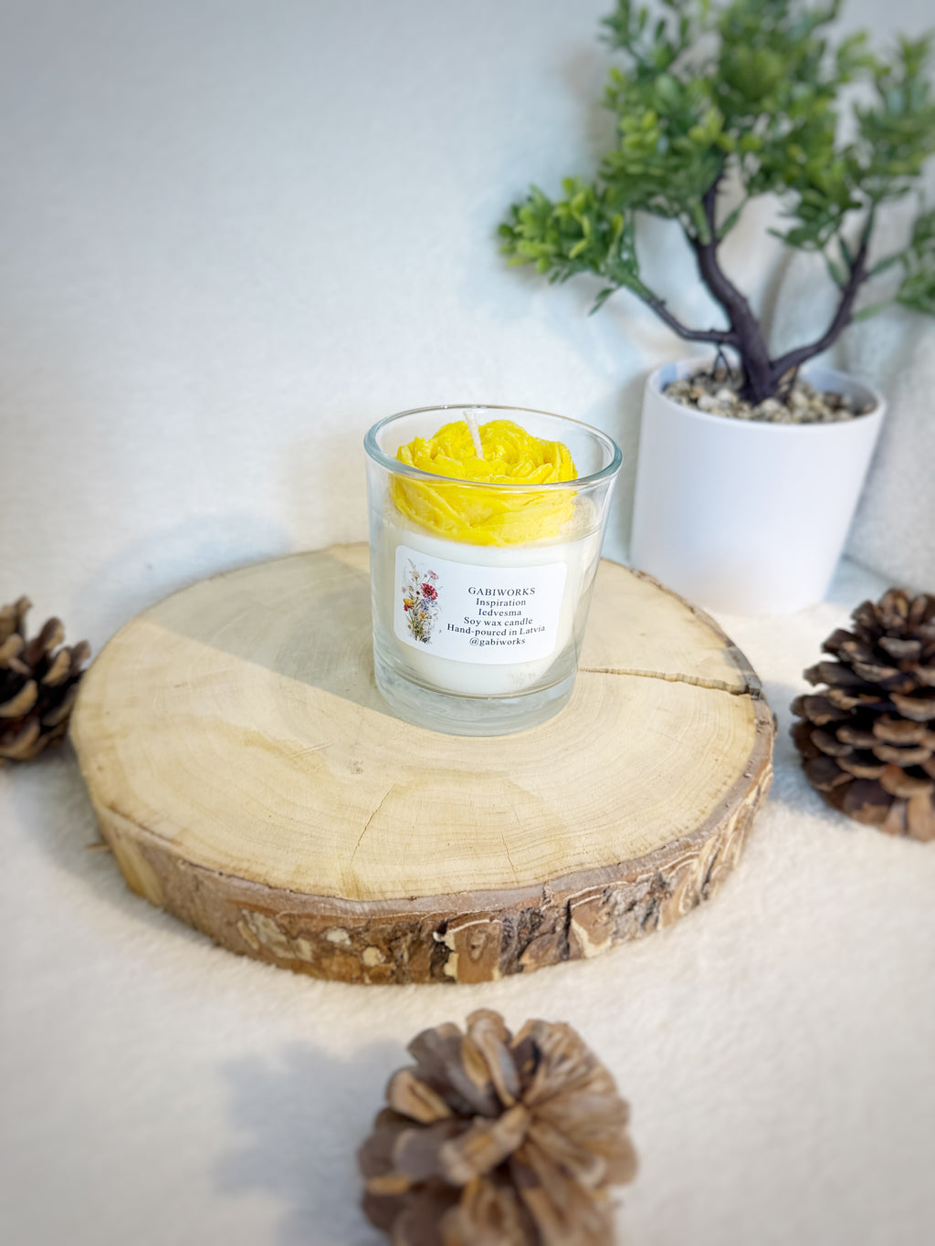 Soy Flower candle
