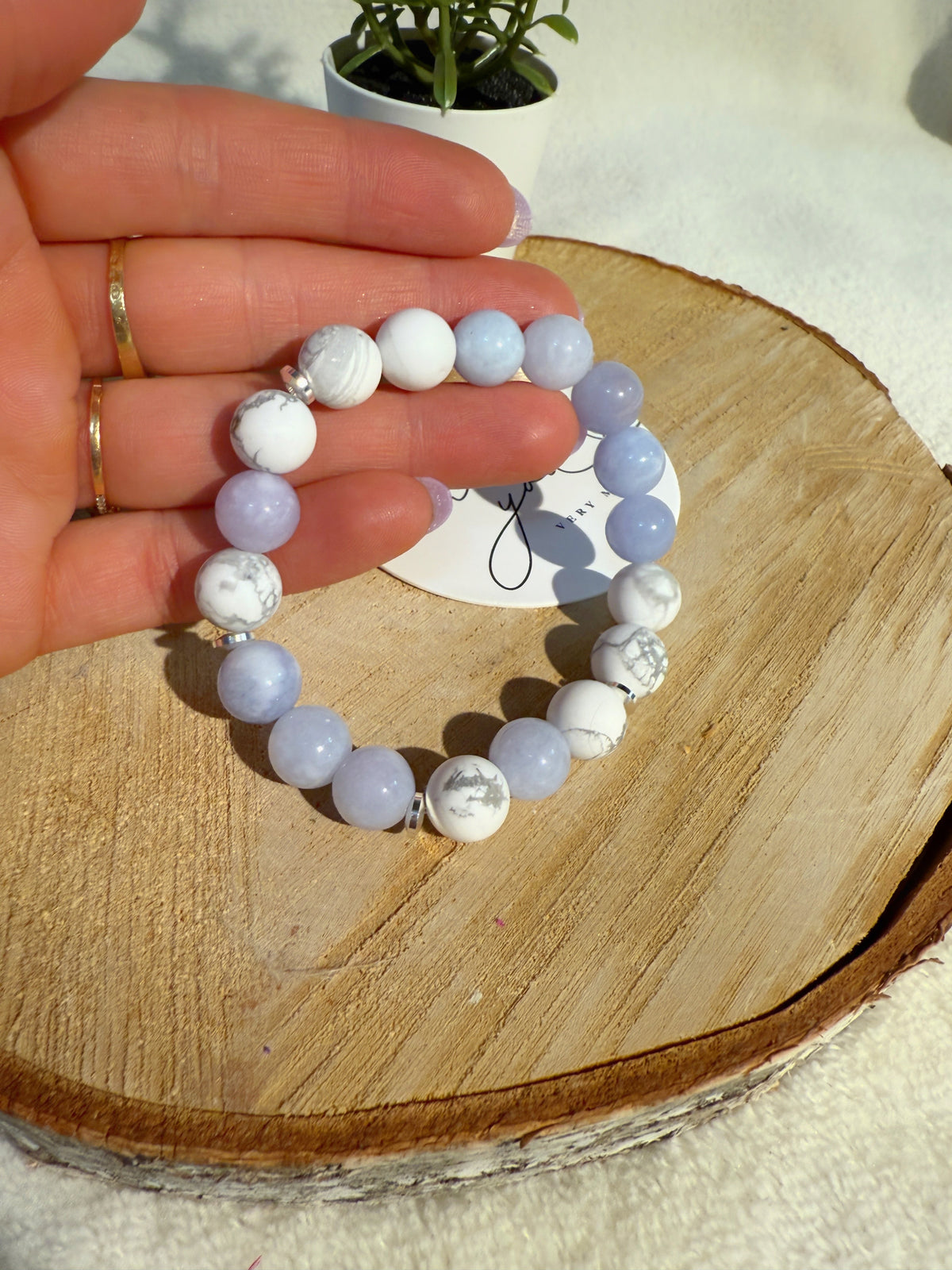 Aquamarine, Holvite Bracelet