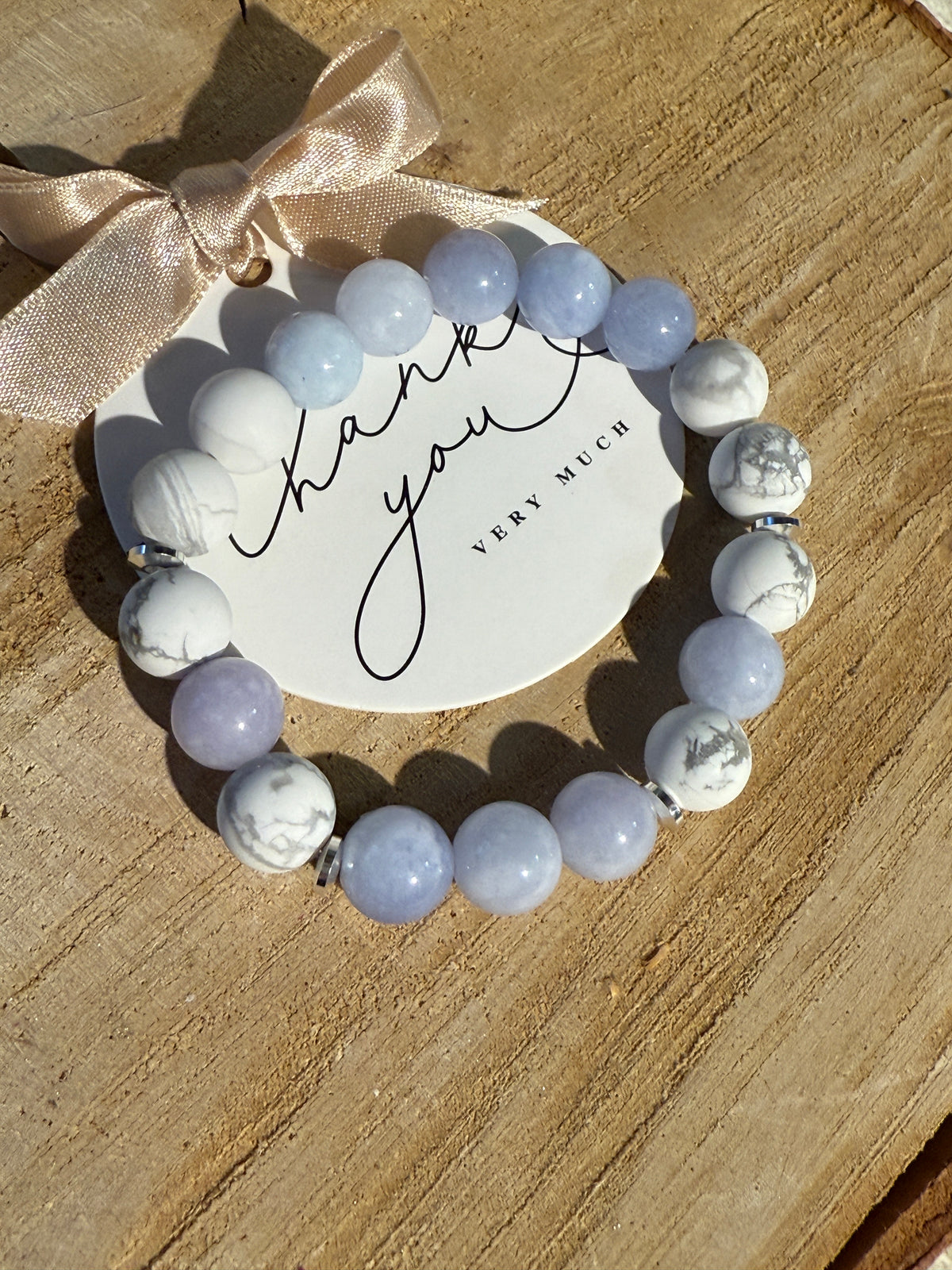 Aquamarine, Holvite Bracelet