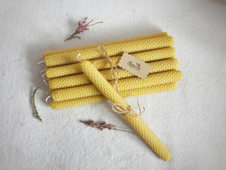 Pure Eco Beeswax pillar candles