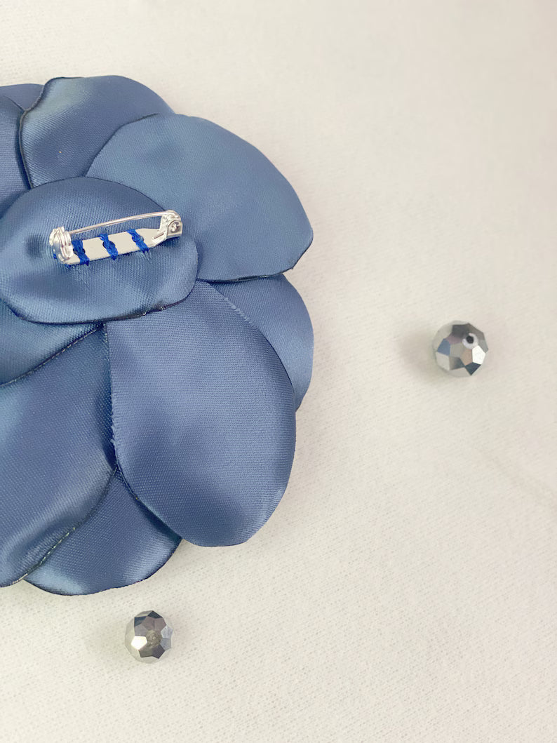 Blue Flower Brooch